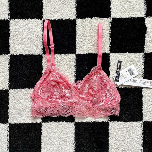 NWT Design Lab Pink Lace Bralette S - Picture 1 of 4